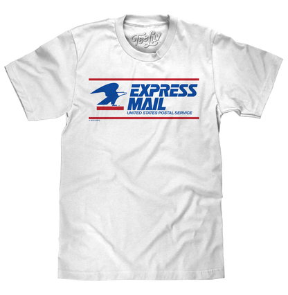 United States Postal Service Express Mail Mens T Shirt White