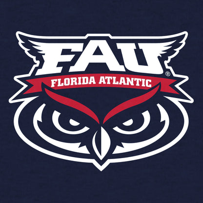 Florida Atlantic University Owls Mens T Shirt Navy Blue