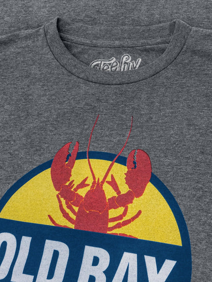 Old Bay Seasoning Lobster Logo Mens T Shirt Gray