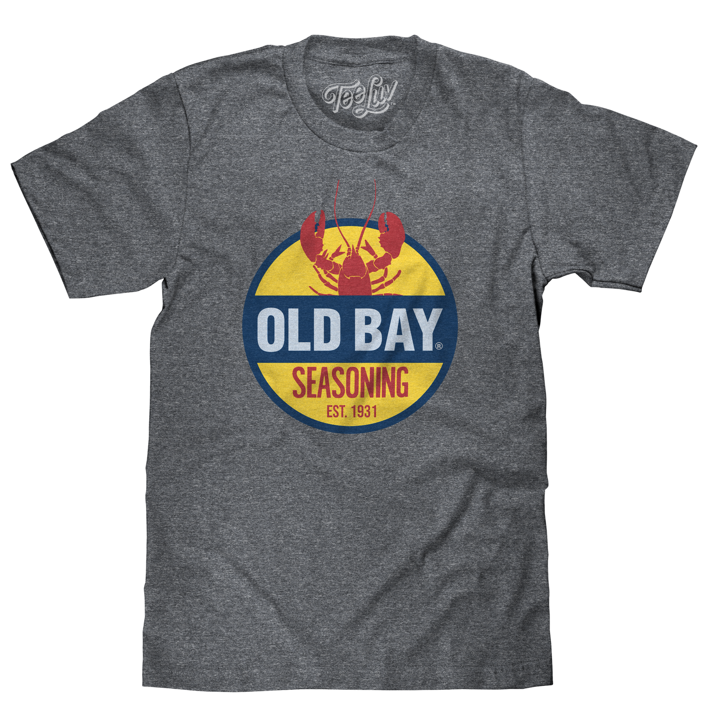 Old Bay Seasoning Lobster Logo Mens T Shirt Gray