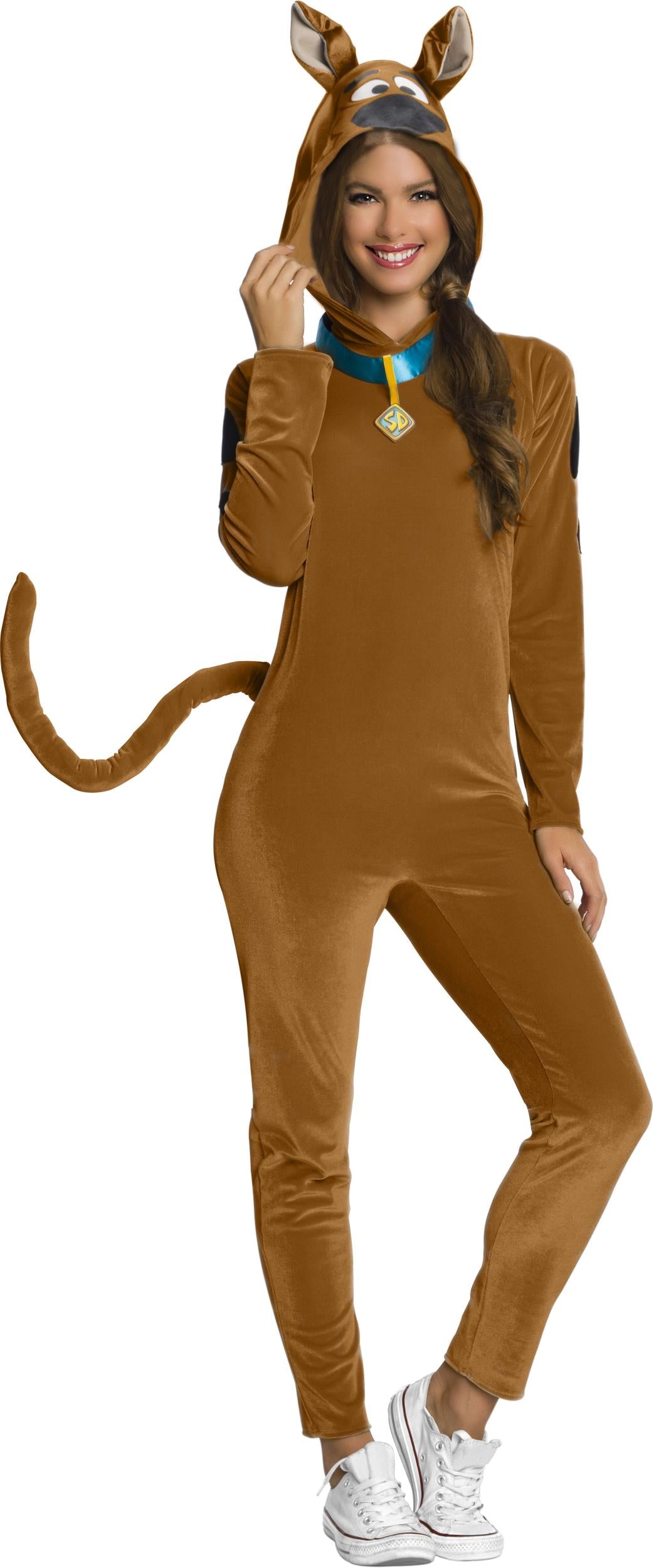 Scooby Doo Adult Pajama Jumpsuit with Hood Costume