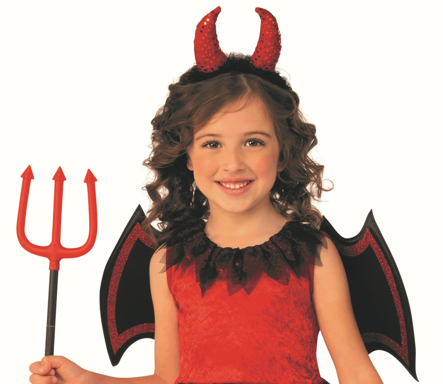 Red Classic Cute Devil Girl Dress Costume Medium 8-10