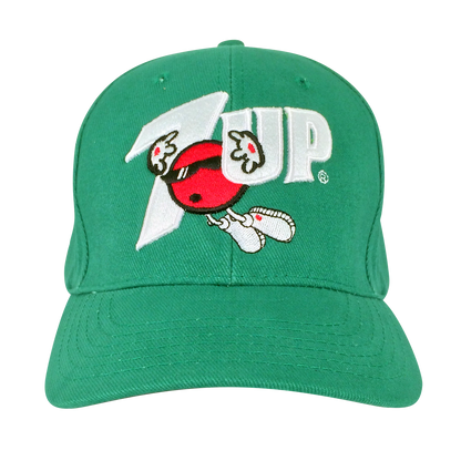 7UP Soda Logo Adjustable Hat Green