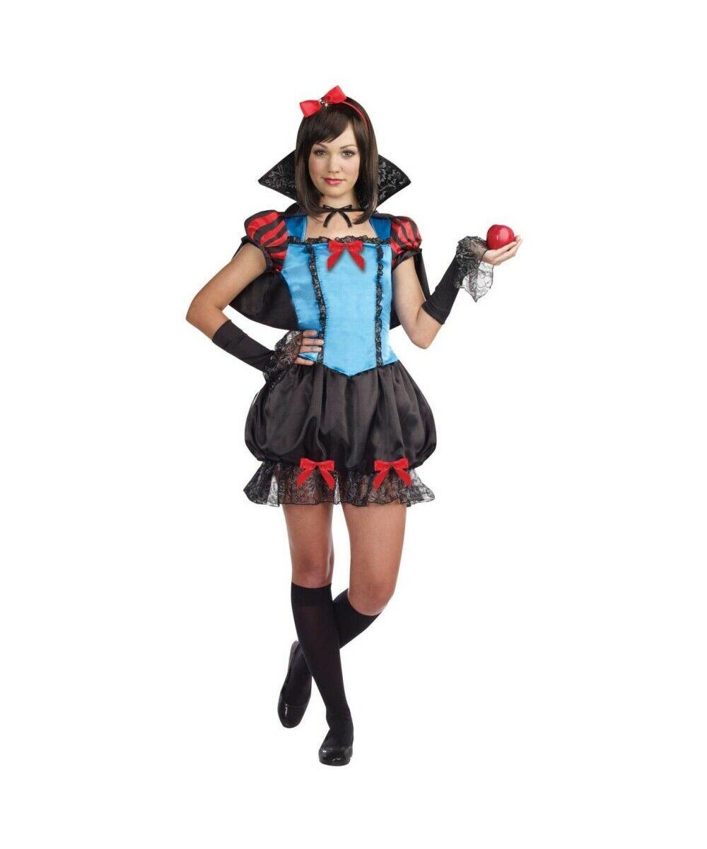 Gothic Fairytale Princess Juniors Snow White Costume Size Teen Large 11-13