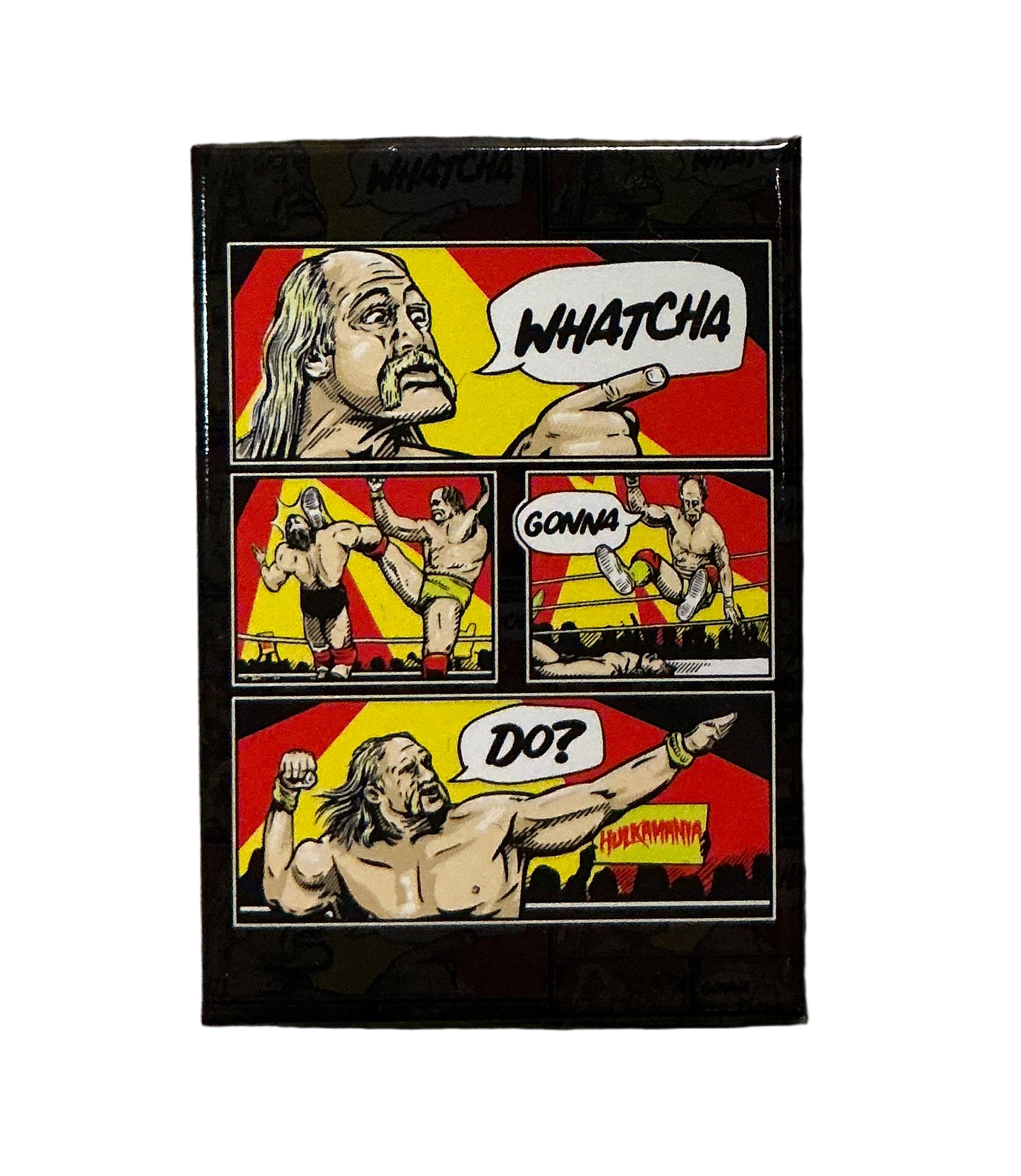 Hulk Hogan Comic Flat Magnet