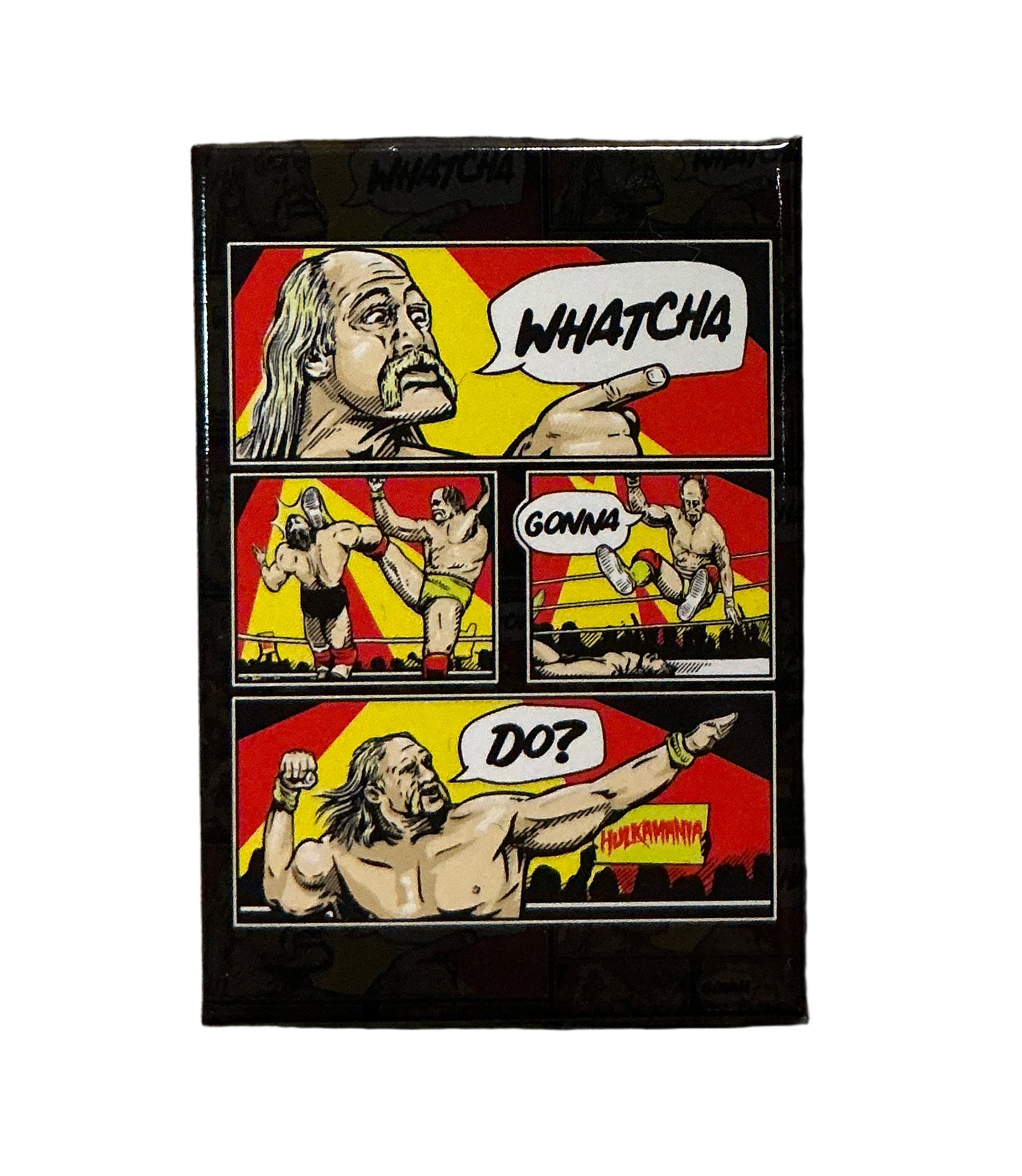Hulk Hogan Comic Flat Magnet