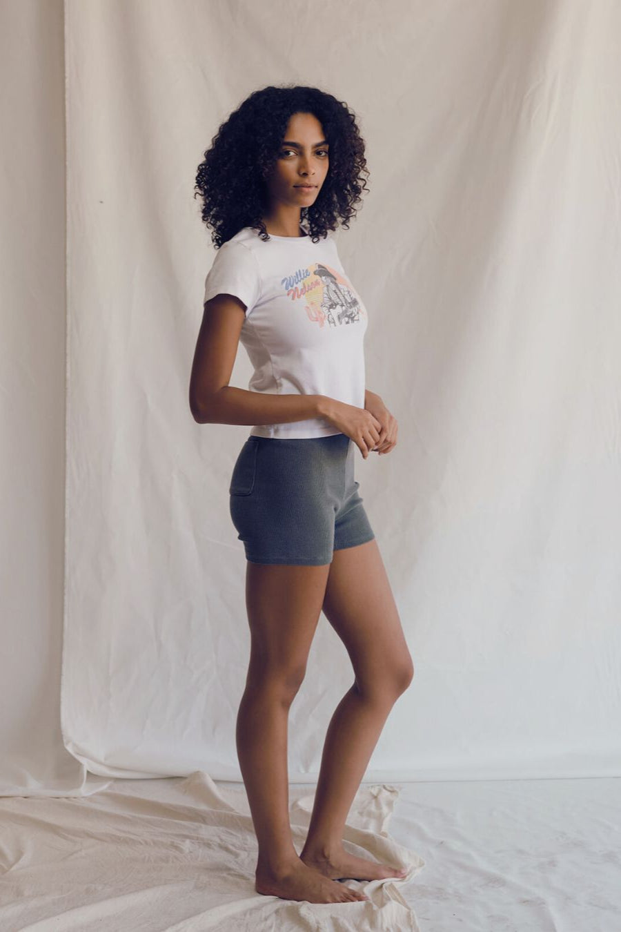 Willie Nelson Tee Womens T Shirt White