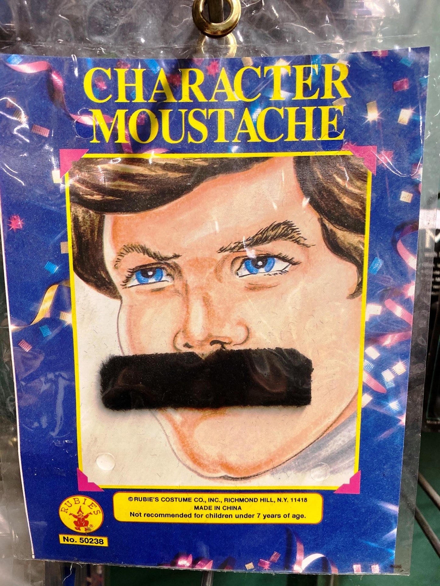 Rectangle Character Mustache Black