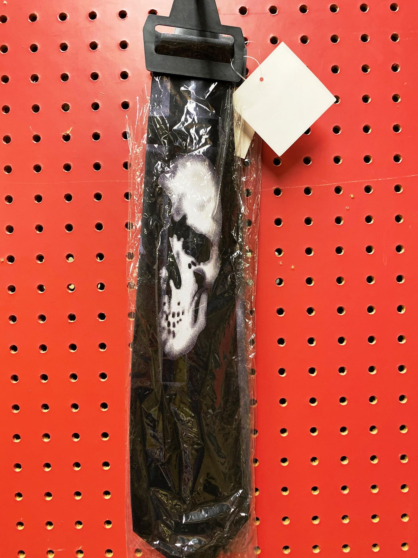 Skull Silhouette Black Halloween Necktie