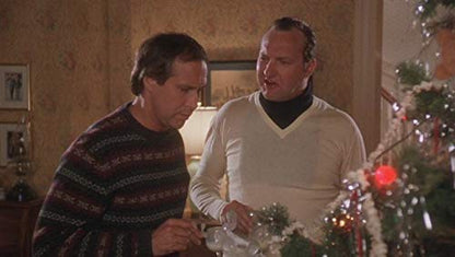 Crazy Cousin White V-Neck Sweater with Black Dickey
