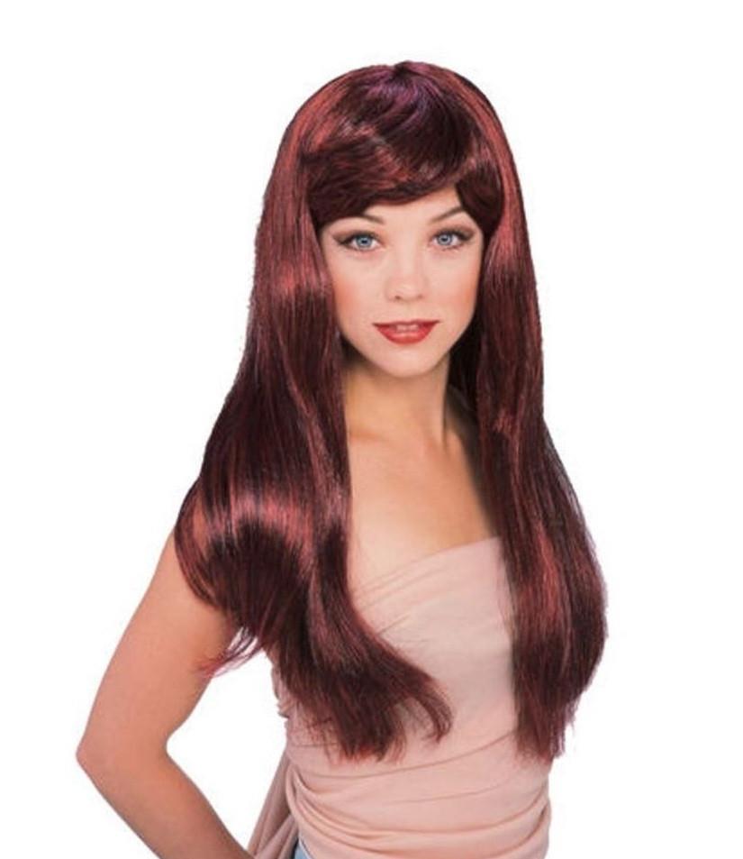 Rubie's Costume Red with Black Glamour Wig, Red/Black, One Size