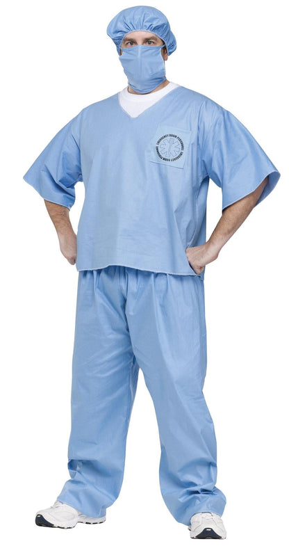 Doctor Doctor 5 Piece Unisex Scrub Suit Adult Costume