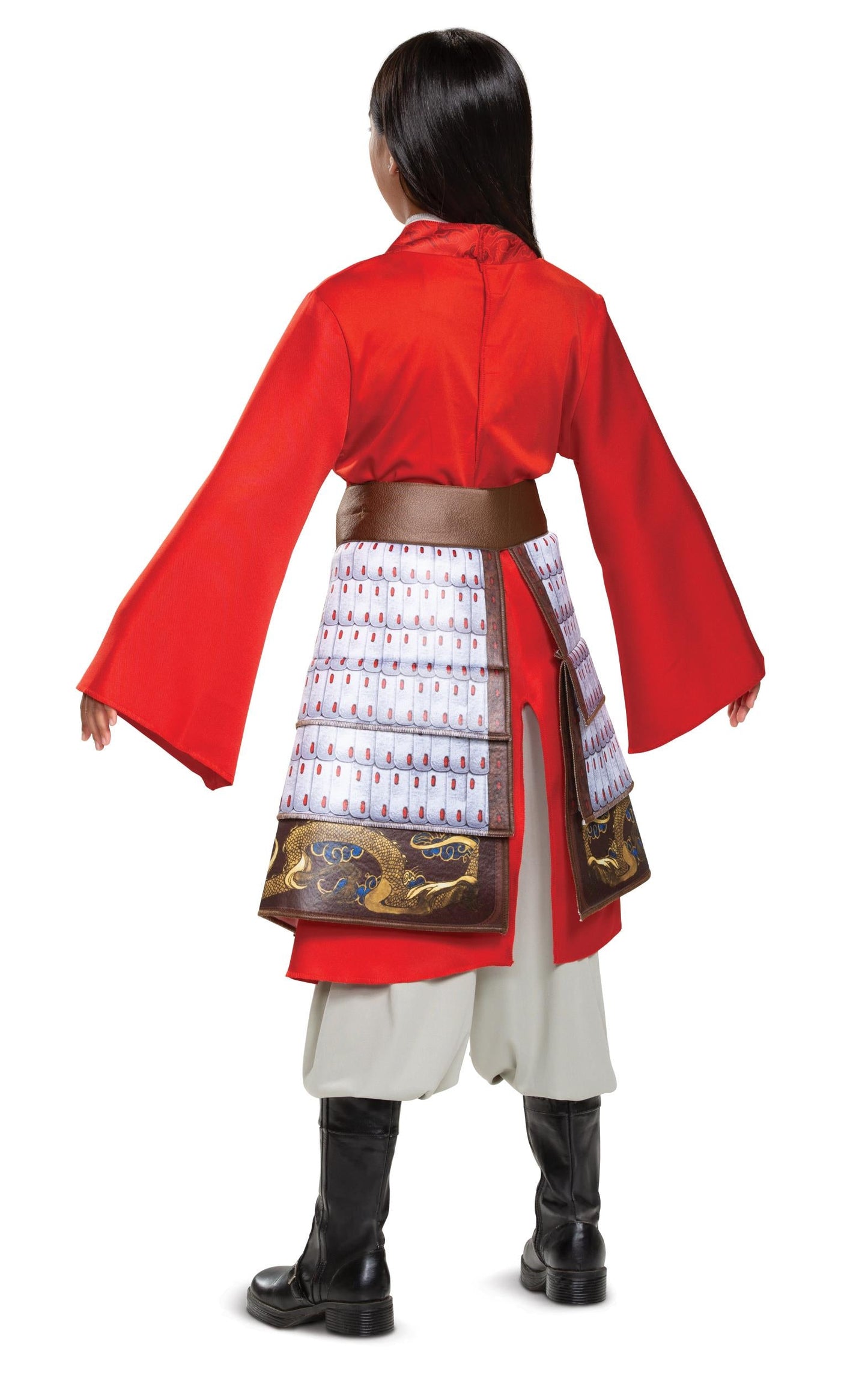 Mulan Hero Red Girls Princess Dress Disney Child Costume Small 4-6