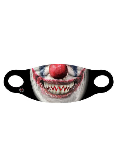 Reusable Halloween Face Cover Evil Clown Design Scary Face Mask