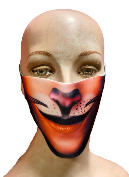 Reusable Halloween Face Cover Cat Design Cute Face Mask