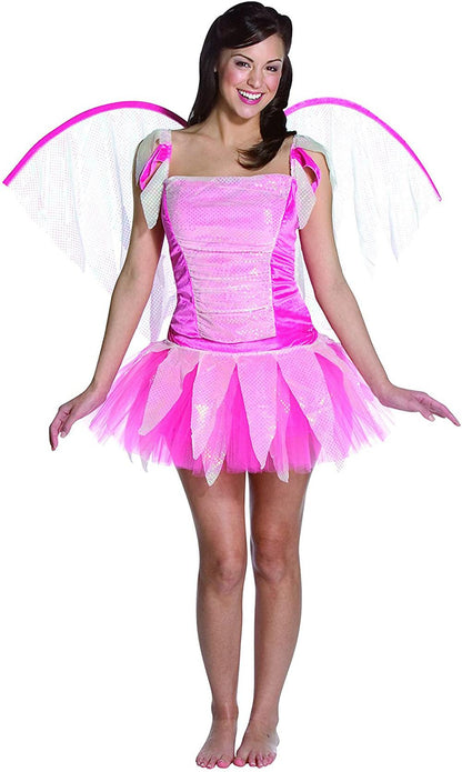 Pink Fantasy Fairy Teen Costume with Wings 12-16