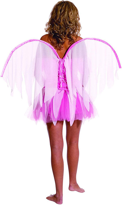 Pink Fantasy Fairy Teen Costume with Wings 12-16