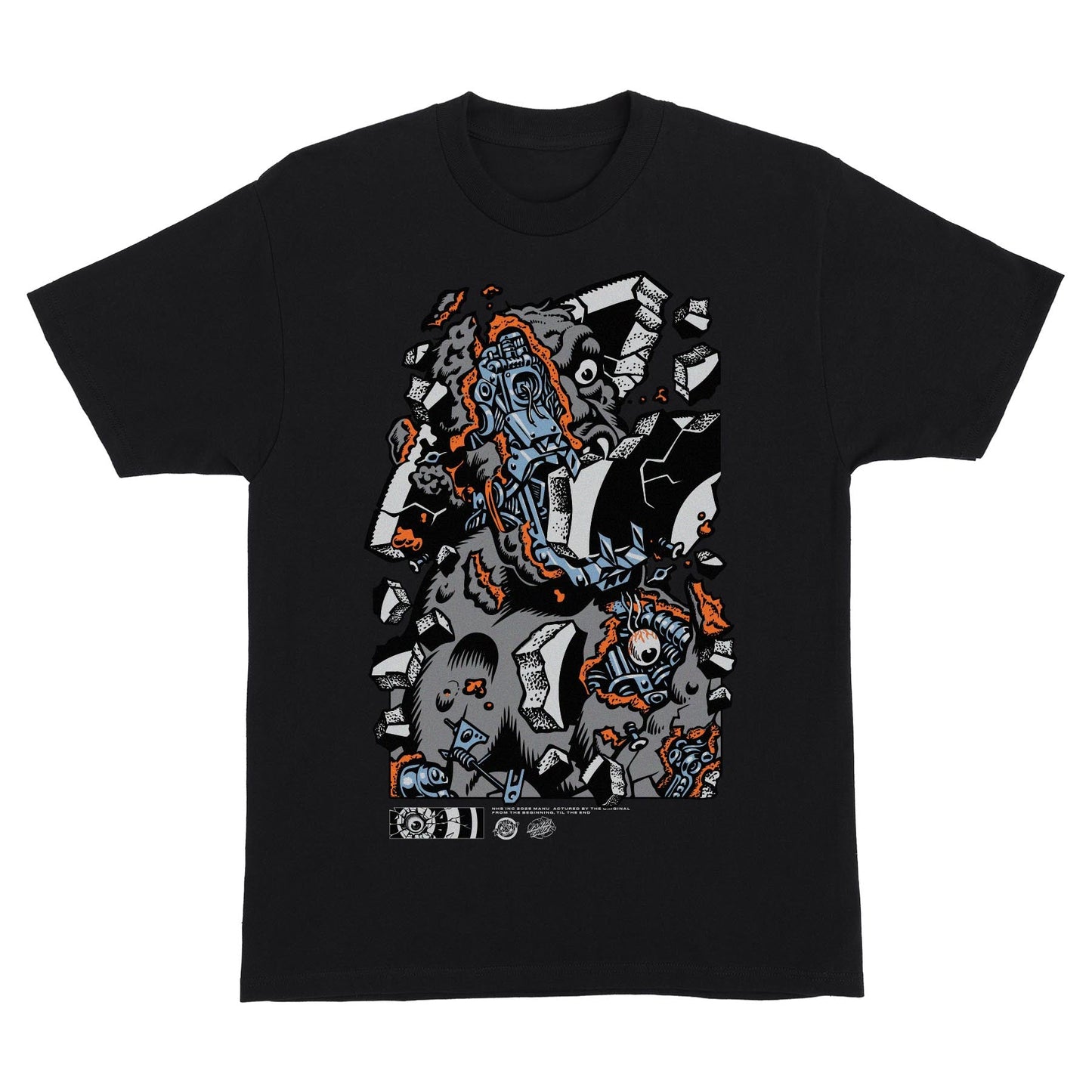 Santa Cruz Roskopp Macro Front Mens T Shirt