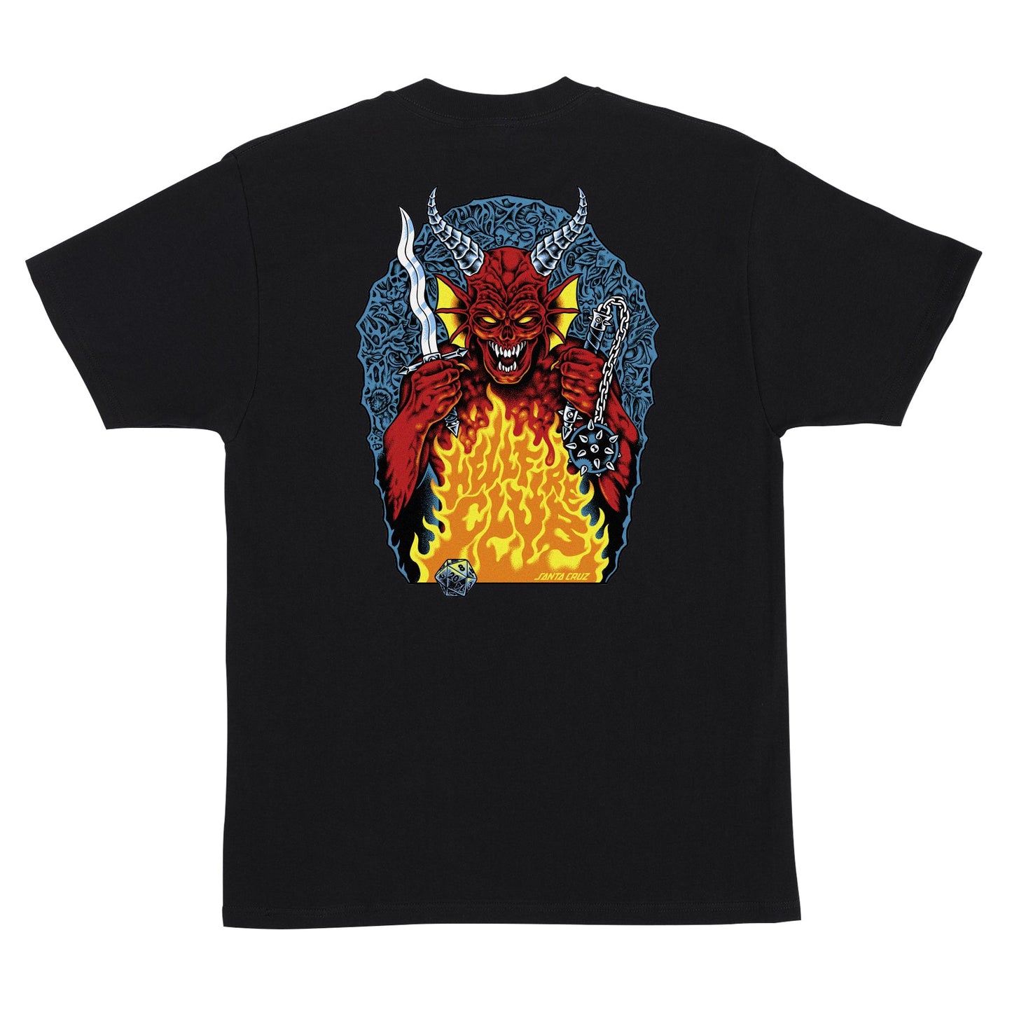 Santa Cruz X Stranger Things Hellfire Pit Mens T Shirt