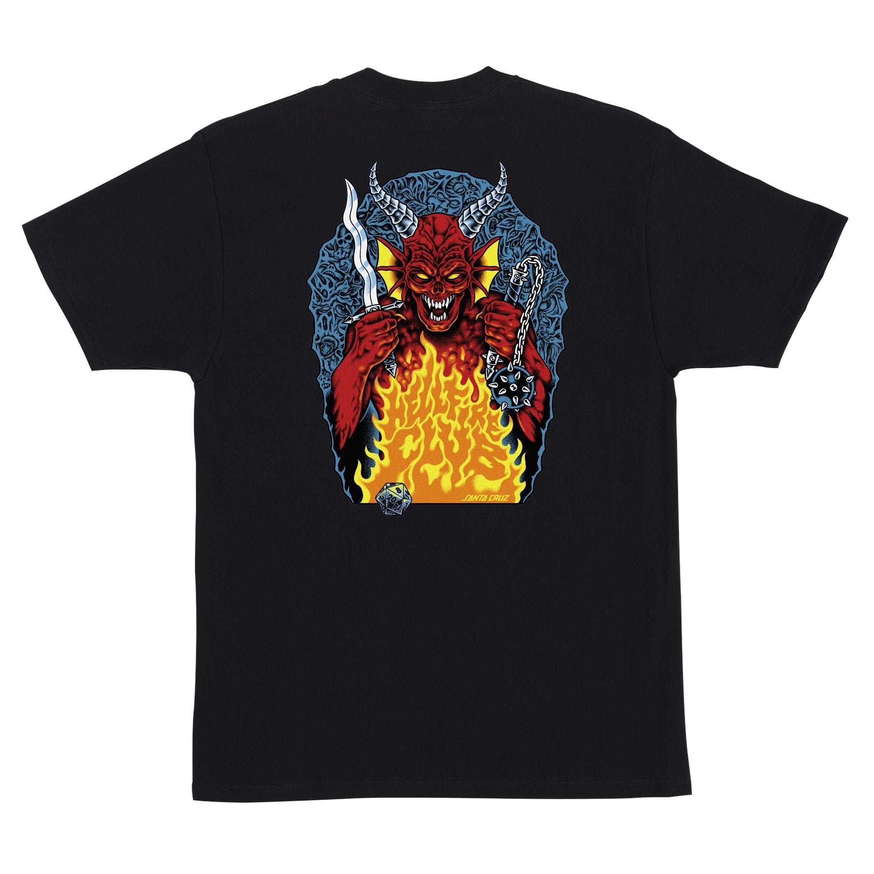 Santa Cruz X Stranger Things Hellfire Pit Mens T Shirt