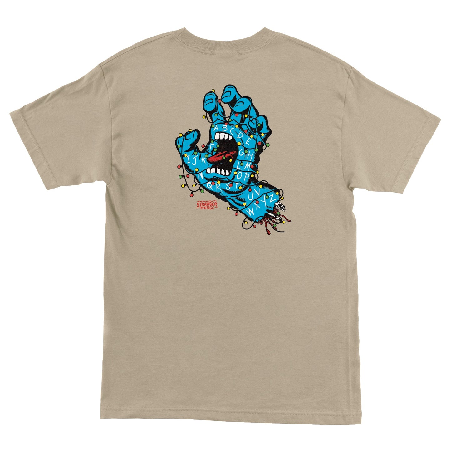 Santa Cruz X Stranger Things Screaming Lights Mens T Shirt