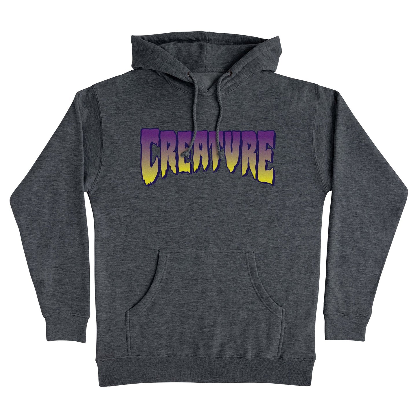Creature Logo Outline Pullover Heavyweight Hooded Sweatshirt