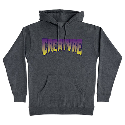 Creature Logo Outline Pullover Heavyweight Hooded Sweatshirt