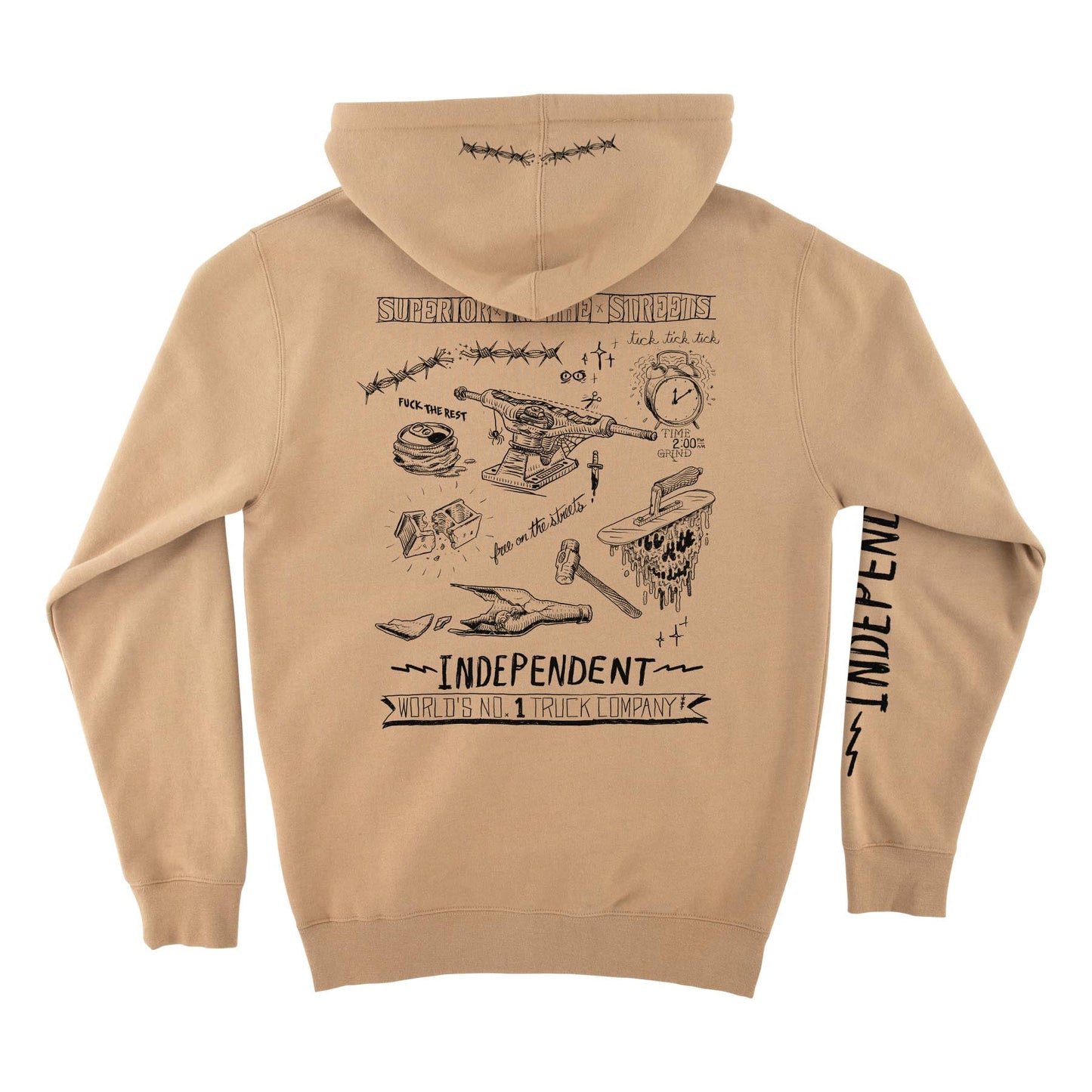 Independent Bratrud Notebook Zip-Up Hooded Sweatshirt