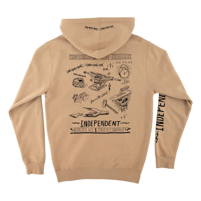 Independent Bratrud Notebook Zip-Up Hooded Sweatshirt