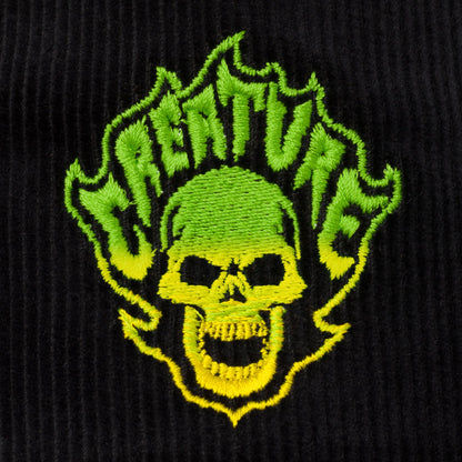Creature Bonehead Flame Mesh Mid Profile Trucker Hat