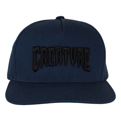 Creature Mono Logo Snapback Structured Hat