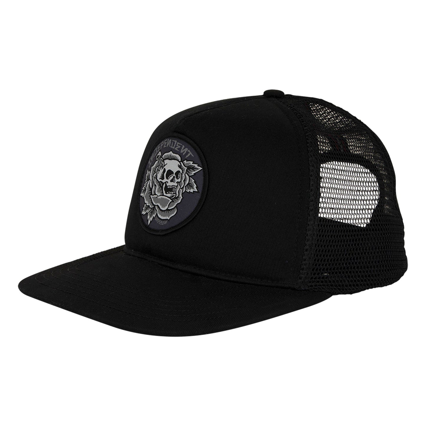 Independent Dressen Skull Rose Snapback Structured Hat
