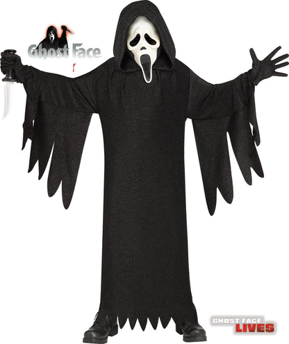 Scream Ghost Face 25th Anniversary Movie Addition Child Costume