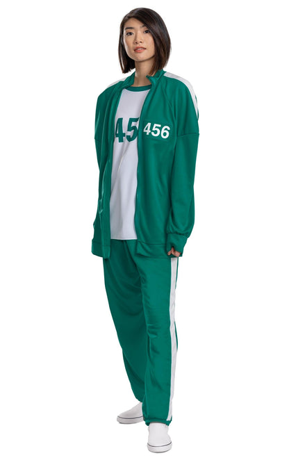 Squid Games Player 456 Track Suit Costume Adult Large/X-Large