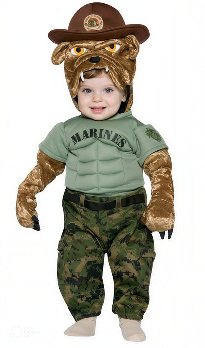Military Mascot Marine Corps Chesty Infant Costume