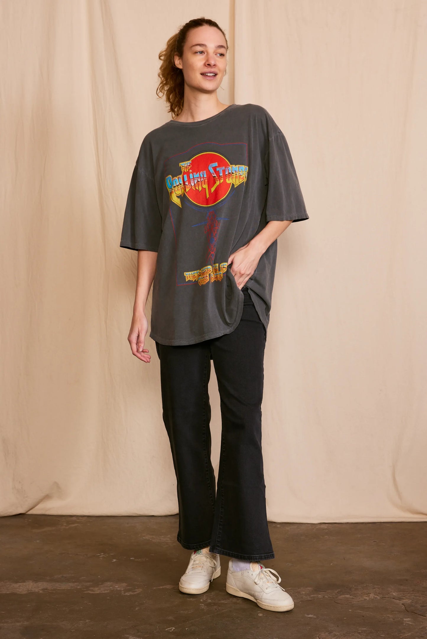 The Rolling Stones Cow Palace Oversized Tee Womens T Shirt