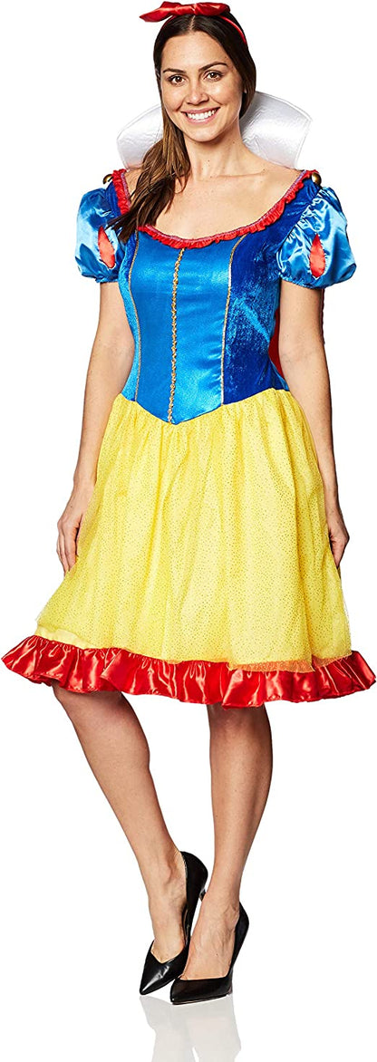 Disney Snow White Fab Dress Adult Halloween Costume Small 4-6