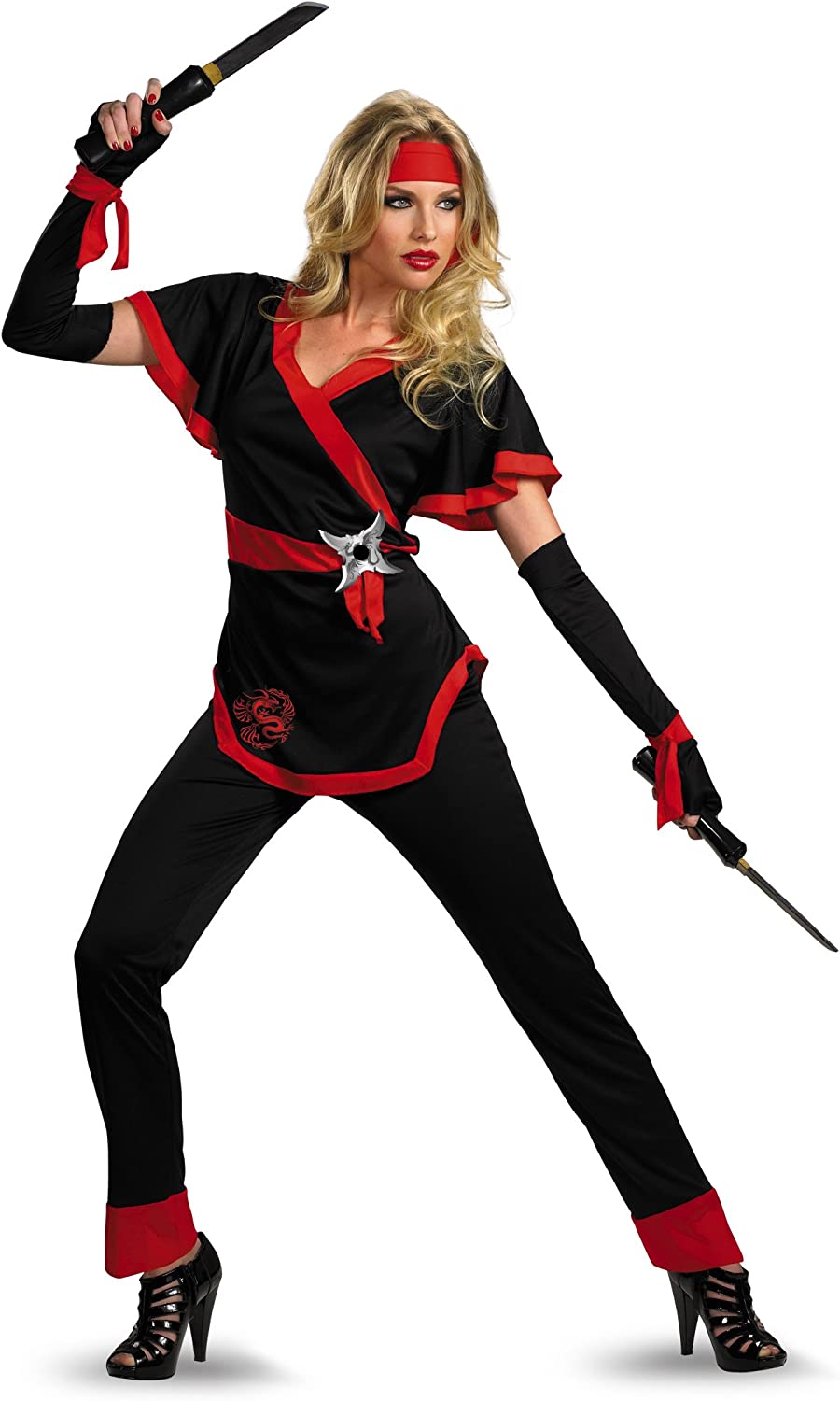 Ninja Dragon Female Adult Halloween Costume Medium 8-10