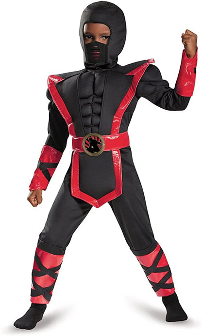Ninja Black and Red Classic Toddler Costume 3T-4T