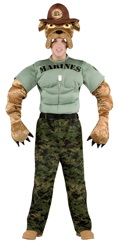 Military Mascot Marine Chesty The Bulldog Adult Costume