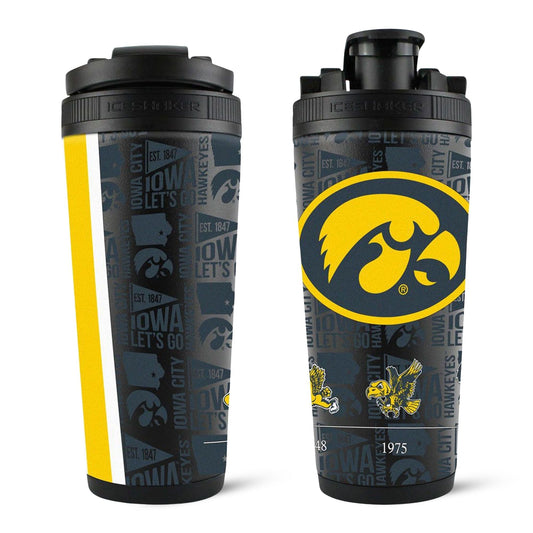 The College Vault - Iowa Hawkeyes 4D Ice Shaker Cup Officially Licensed
