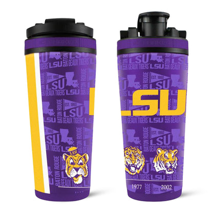 The College Vault - LSU Tigers 4D Ice Shaker Cup Officially Licensed