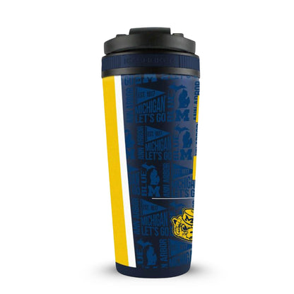 University of Michigan 26oz Ice Shaker Cup Officially Licensed