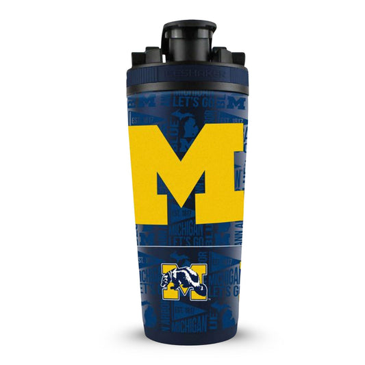 The College Vault - Michigan Wolverines 4D Ice Shaker Cup Officially Licensed