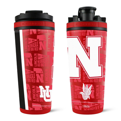 The College Vault - Nebraska Cornhuskers 4D Ice Shaker Cup Officially Licensed