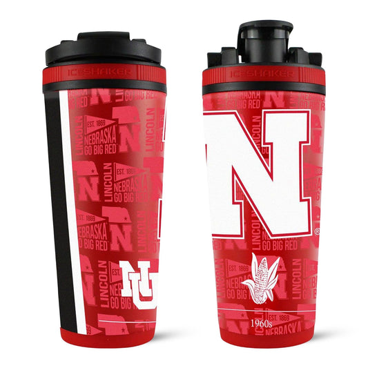 The College Vault - Nebraska Cornhuskers 4D Ice Shaker Cup Officially Licensed