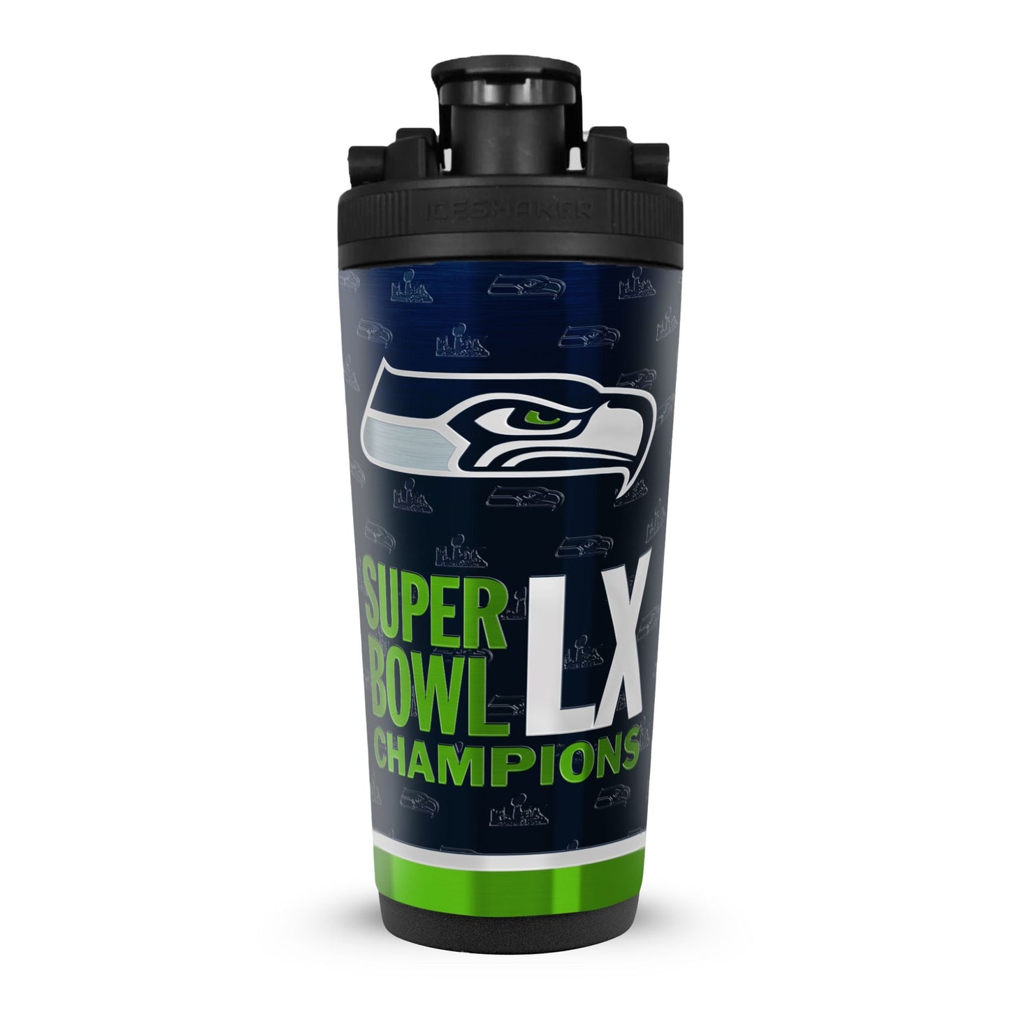 Seattle Seahawks Superbowl LX Champions 26oz Ice Shaker Cup Officially Licensed