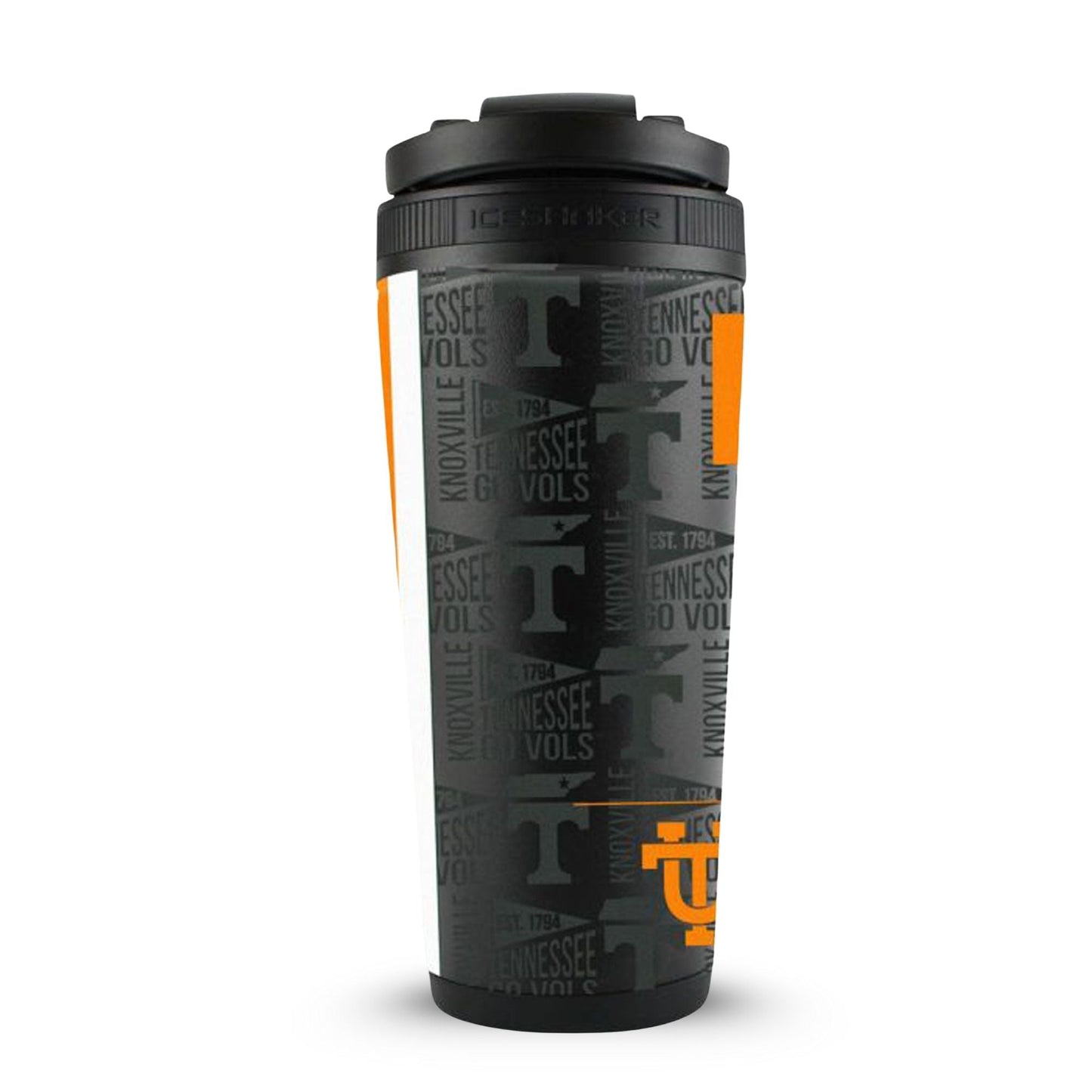 The College Vault: Tennessee Volunteers 4D Ice Shaker Cup - Black