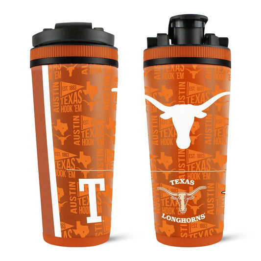 The College Vault - University of Texas Longhorns 4D Ice Shaker Cup Officially Licensed