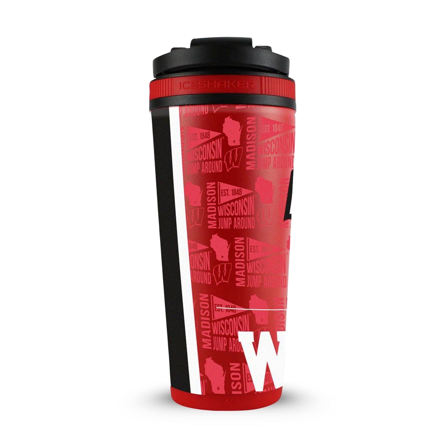 The College Vault - Wisconsin Badgers 4D Ice Shaker Cup Officially Licensed